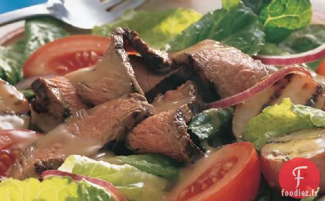 Steak Grillé et Salade de Pommes de Terre