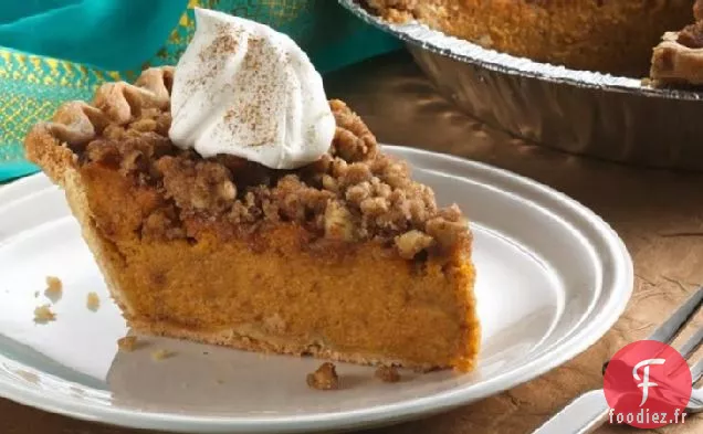 Tarte à la Patate Douce Streusel à la Cannelle