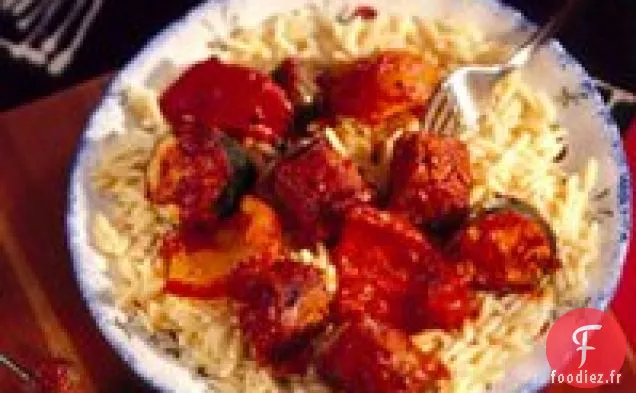 Brochettes de Saucisses Italiennes Grillées