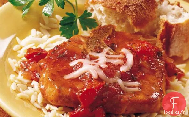 Côtelettes de Porc à Pizza à la Mijoteuse