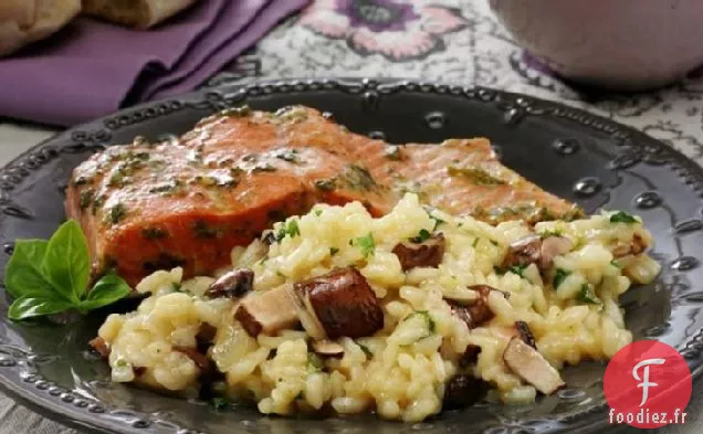 Risotto Facile aux Champignons et à l'Oignon