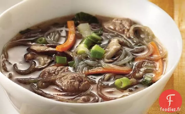 Soupe Asiatique de Boeuf et de Nouilles