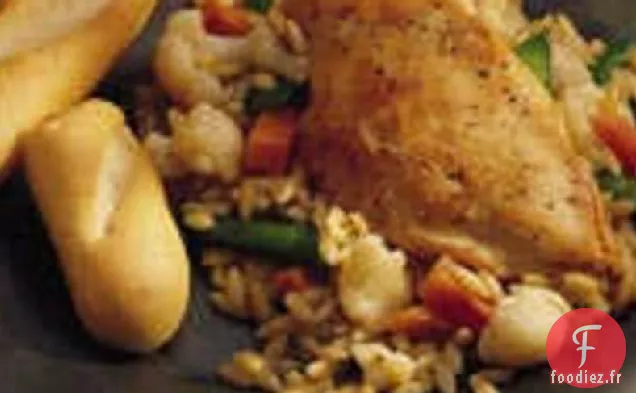 Poulet César à l'Orzo