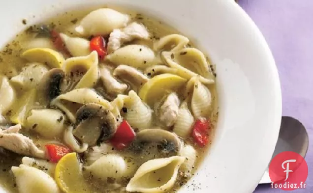 Soupe de Pâtes Au Poulet