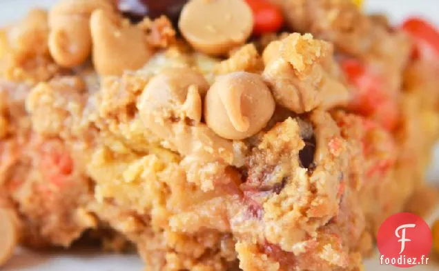 Barres au Beurre d'Arachide Gluantes Ooey