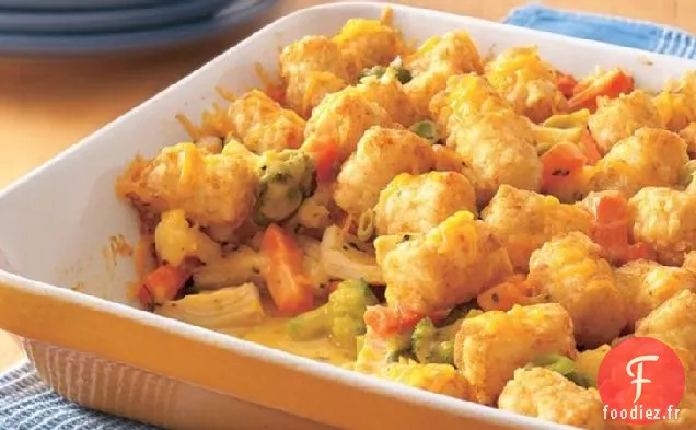 Cocotte de Poulet au Fromage Garnie de Taters