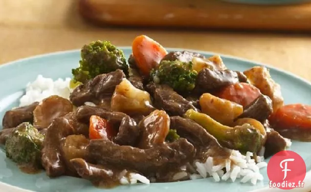Boeuf Teriyaki à la Mijoteuse et Légumes