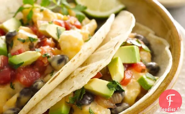 Tacos au Chou-Fleur et aux Haricots Noirs