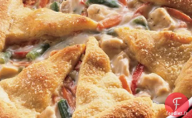 Poulet Garni de Croissant de Parmesan À La King