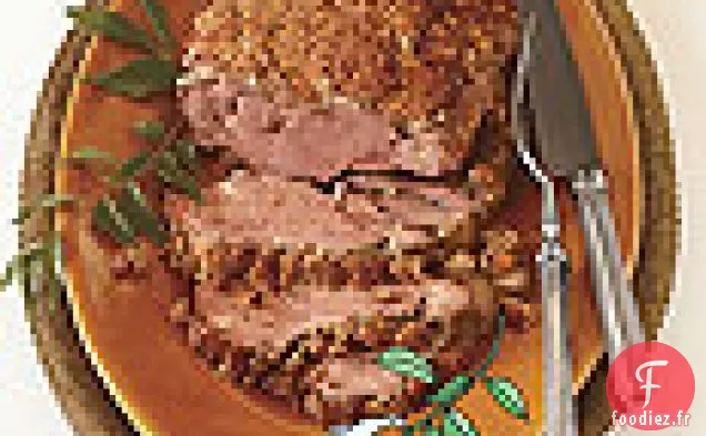 Agneau Mariné au Yogourt à la Delhi avec Croûte de Noix