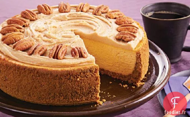 Gâteau au Fromage à la Citrouille Et aux Pacanes