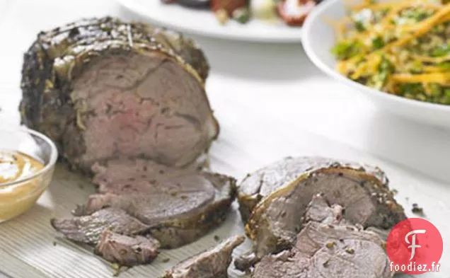 Agneau Rôti Lentement Avec Aïoli Au Paprika Fumé