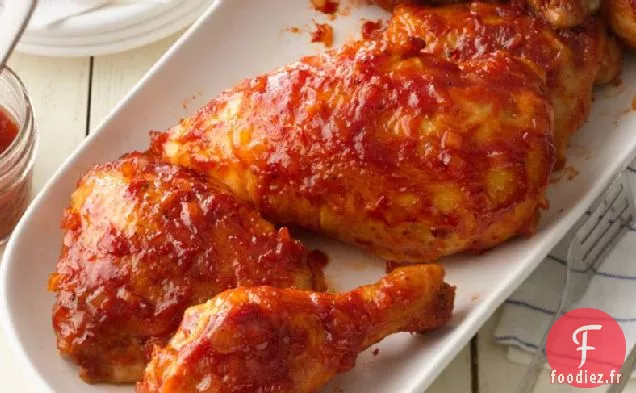 Poulet Cuit au Barbecue Appétissant