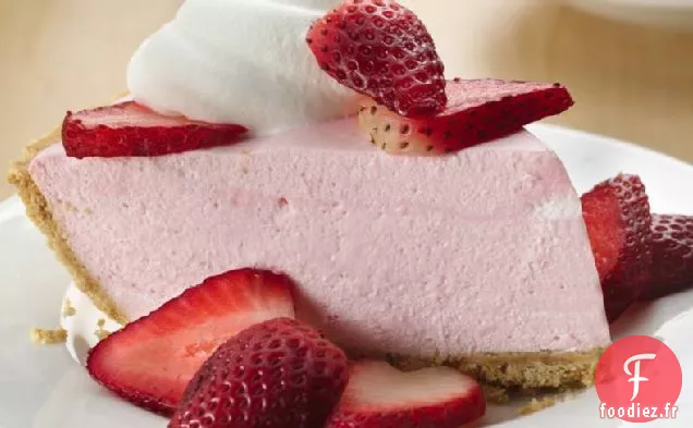Tarte Crémeuse aux Fraises Sans Cuisson