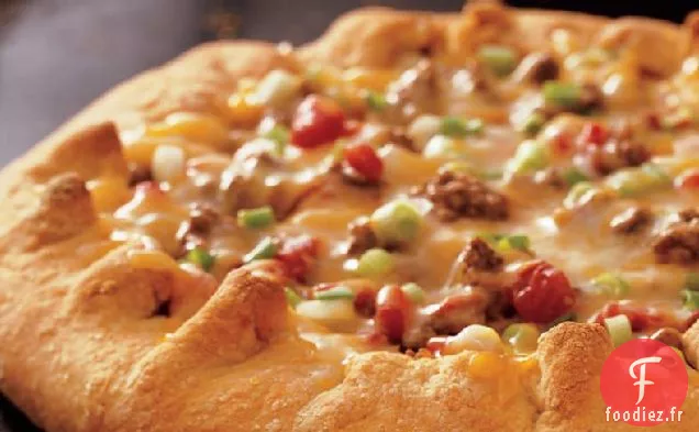 Pizza Salsa avec Croûte de Fromage