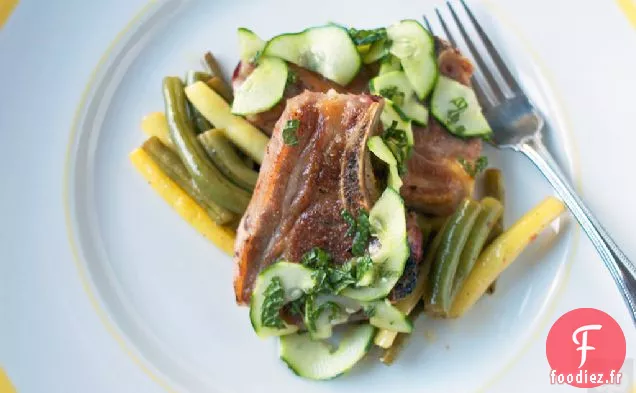 Côtelettes D'Agneau Au Concombre À La Menthe