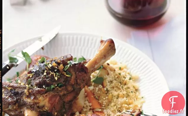 Jarrets d'Agneau Braisés aux Légumes Printaniers et Gremolata Printanière