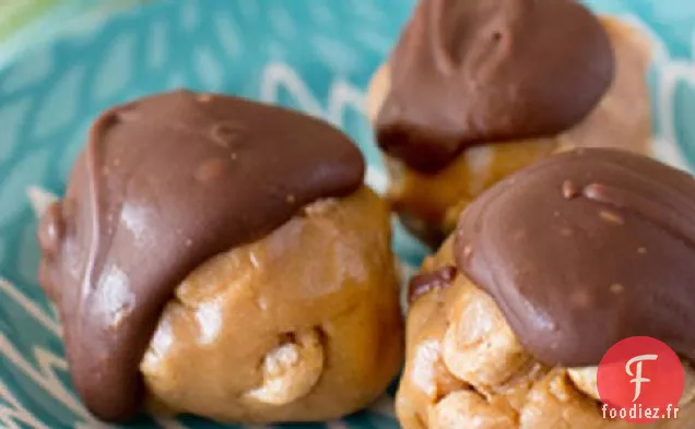 Roly Poly Beurre d'Arachide Sans Gluten - Boules de Chocolat