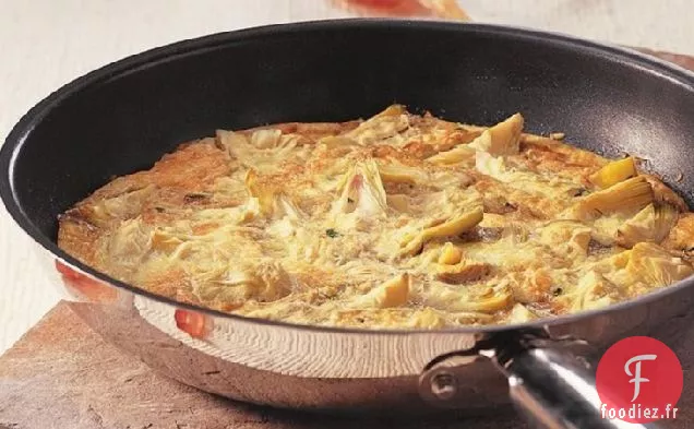 Frittata au Basilic d'Artichaut Sans Gluten