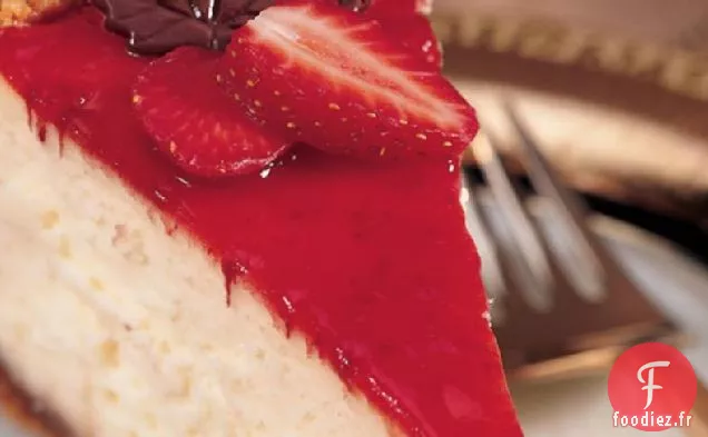 Gâteau au Fromage Fudge Chaud aux Fraises