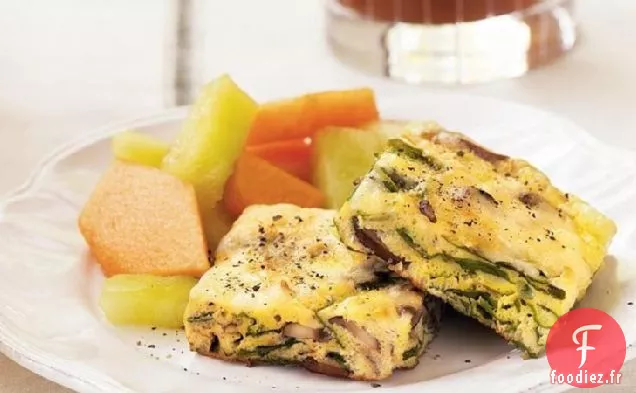 Frittata aux Bettes aux Champignons