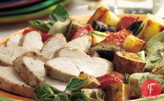 Filets de Dinde Assaisonnés à la Grecque