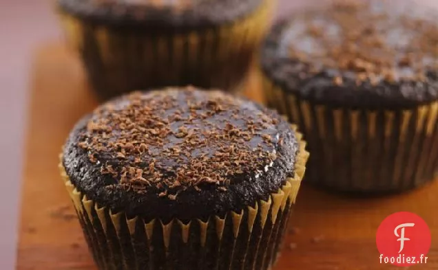 Cupcakes Glacés Au Chocolat Noir