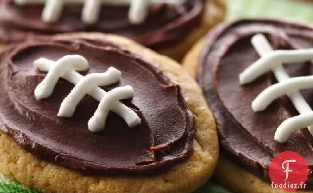 Biscuits de Football au Beurre d'Arachide Givrés