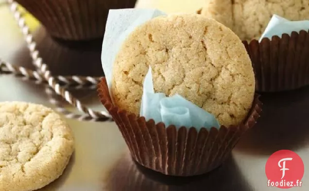 Biscuits au Sucre sans Rouleau (Farine de Blé Entier Blanche)