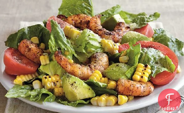 Salade de Crevettes Grillées du Sud-Ouest