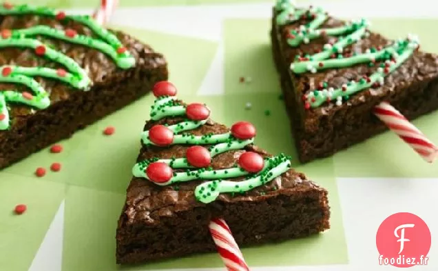 Brownies Traditionnels aux Arbres des Fêtes