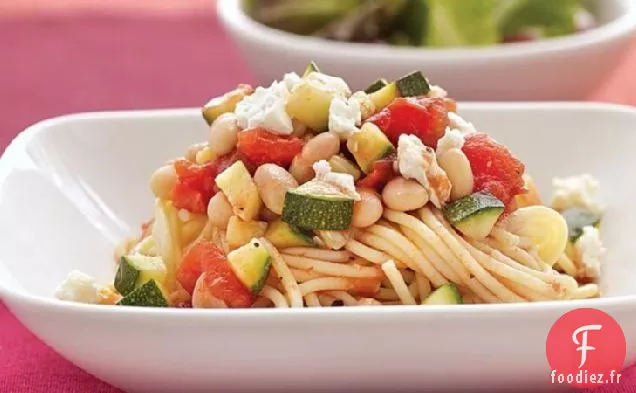 Spaghetti aux Courgettes et Haricots