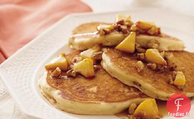 Crêpes aux Pêches Pralinées
