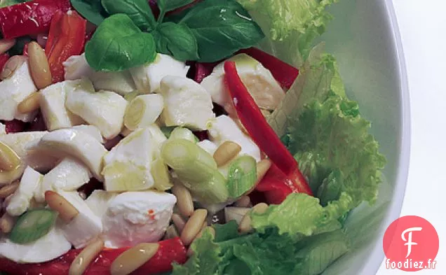 Mozzarella, Poivron Rouge Et Laitue