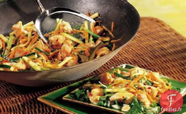 Salade de Poulet Thaï Sauté Sans Gluten