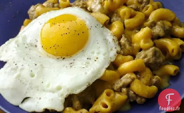 Poêle à Cheeseburger aux Œufs au Plat