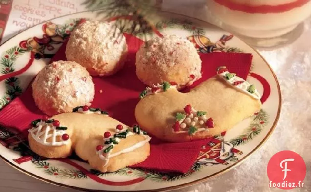 Biscuits Boule de Neige à la Menthe Poivrée