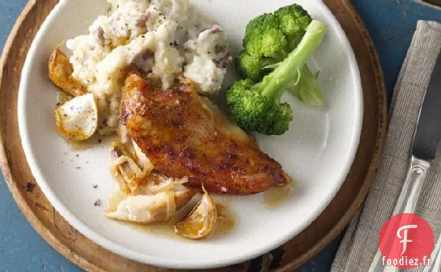 Dîner de Poulet à l'Ail à la Mijoteuse