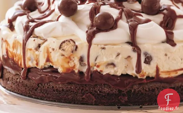 Gâteau à la Crème Glacée Au Malt Au Chocolat