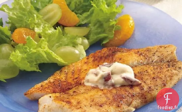 Filets de Poisson à la Mayonnaise au Poivron Rouge Rôti