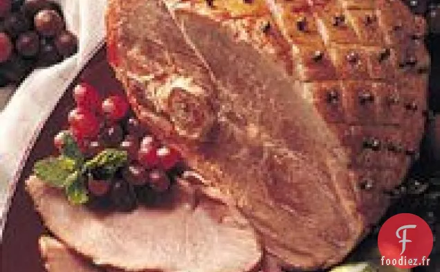 Jambon Cuit au four avec Glaçage à la Cassonade (Taille de la foule)