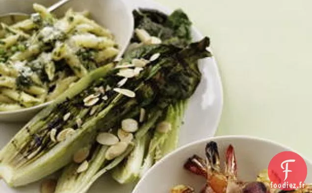 Romaine Grillée Avec Vinaigrette Caesar-cado