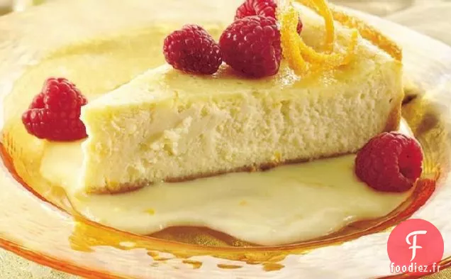 Gâteau au Fromage à l'Orange et aux Framboises