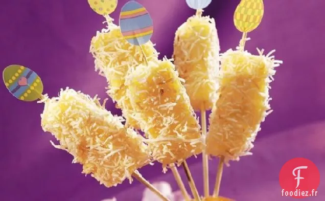 Ananas congelé sur un bâton