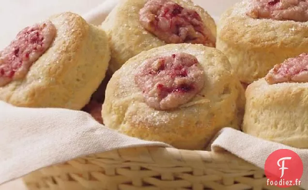 Biscuits aux Fraises et au Fromage à la Crème