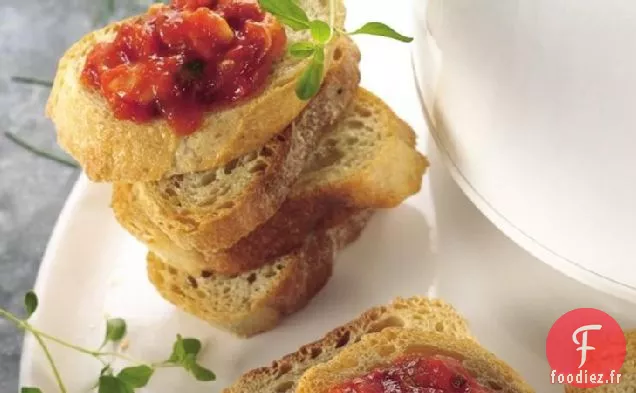 Sauce Marinara à la Mijoteuse avec Trempette au fromage Mozzarella