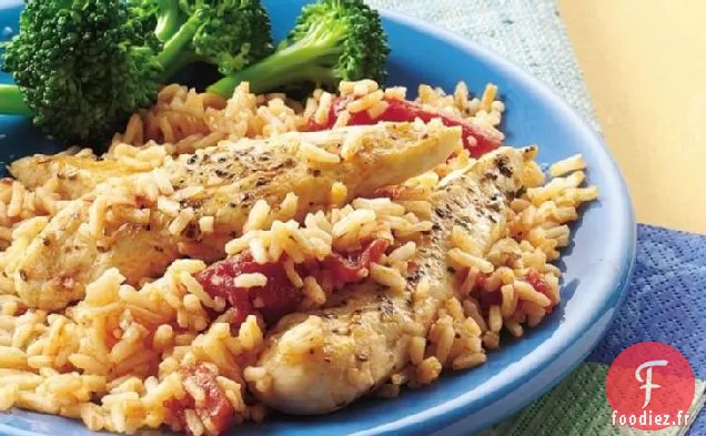 Poulet et Riz Italiens Rapides
