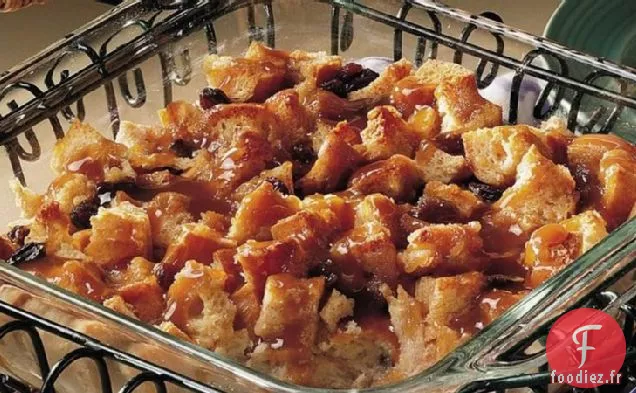 Pouding au Pain à la Sauce Bourbon (plus léger)