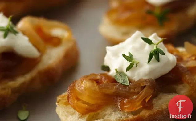 Crostini à la Confiture d'Oignons Caramélisés