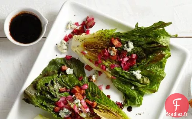 Romaine Grillée Au Fromage Bleu - Vinaigrette Au Bacon